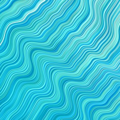 Light Blue, Green vector texture with curves. Colorful illustration with curved lines. Pattern for websites, landing pages.