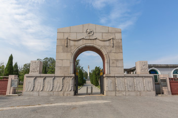 Fototapeta na wymiar China, Dalian ，Lushun former Soviet army martyrs cemetery