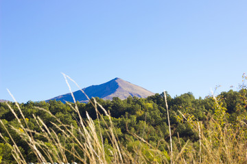 Paisajes del pirineo Aragonés, España, muy cerca de la frontera con Francia en la época del...