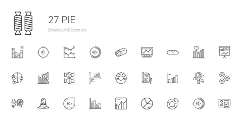 pie icons set