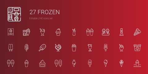 frozen icons set