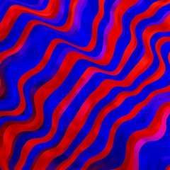 Light Blue, Red vector texture with wry lines. Gradient illustration in simple style with bows. Template for cellphones.