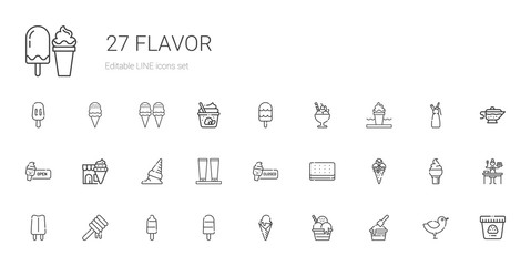 flavor icons set