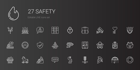 safety icons set