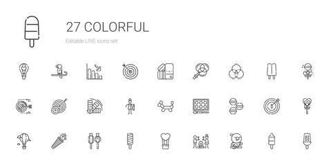 colorful icons set