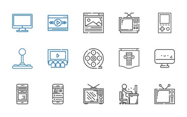 screen icons set