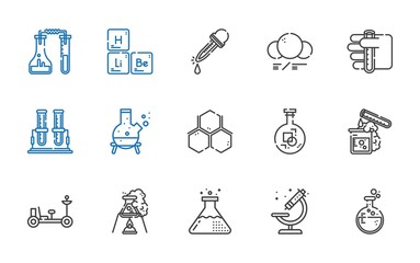 lab icons set