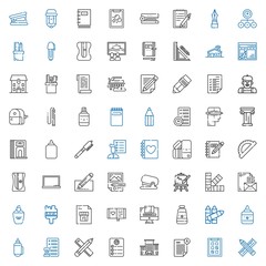 Fototapeta premium pencil icons set