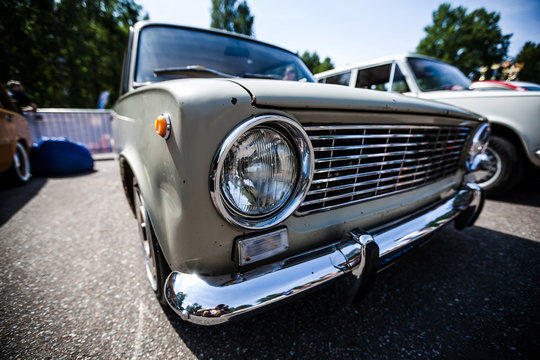 Saint-Petersburg, Russia - June 26, 2014: Car show. Automobile exhibition