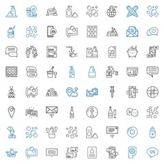 bubble icons set