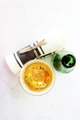 drinks seen from above  