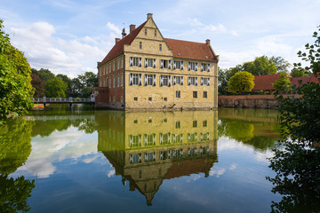 Die Burg "Hülshoff" in der Nähe von Münster/Deutschland