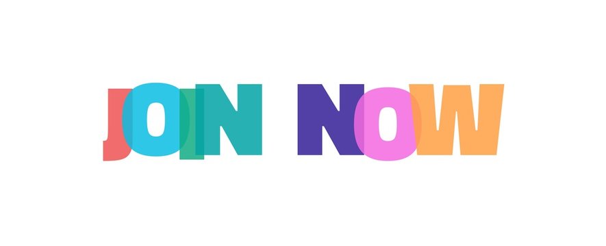 Join now word concept