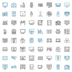 screen icons set