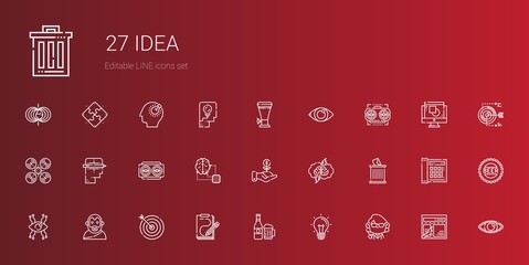 idea icons set