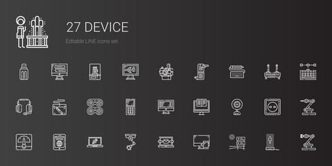 device icons set