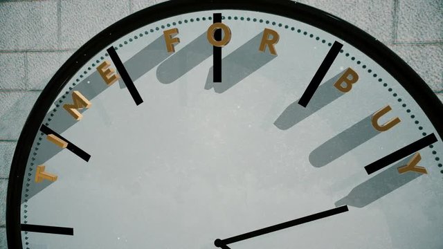 Time for buy on clock animation