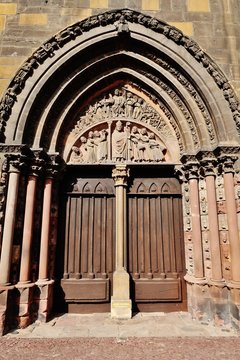 Portal, Martinsm&uuml;nster, S&uuml;dseite, Colmar, Elsass