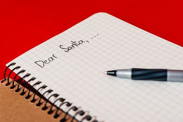 handwritten letter to santa claus