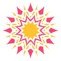 Abstract color decorative element for design.