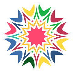 Abstract color decorative element for design.