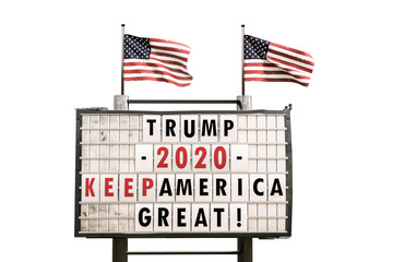 readerboard isolated on white