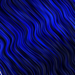 Dark BLUE vector background with lines. Abstract illustration with bandy gradient lines. Pattern for ads, commercials.