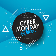 Cyber monday sale background.