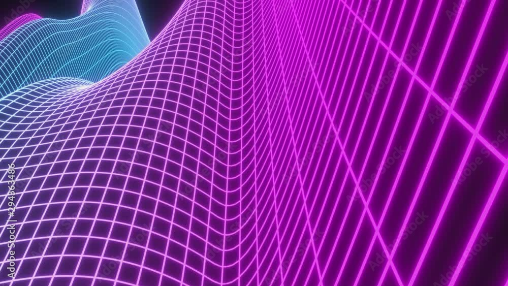 Poster looped animation. abstract colorful wavy background in bright rainbow colors. modern colorful wallpa