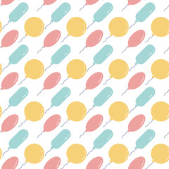 Holiday pattern in trendy flat style for packaging paper, invitation card, birthday party etc. 