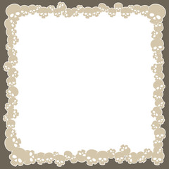 Vector template square frame from scolls