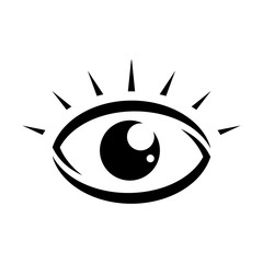 eye logo icon template, eye vector element