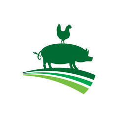 Pig and Chicken logo