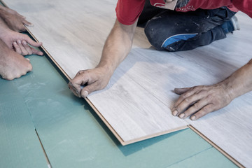 Home improvement, floor installation