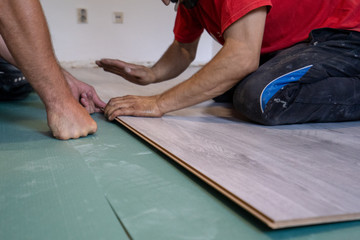 Home improvement, floor installation