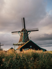 Many beautiful and traditional windmills in the Netherlands