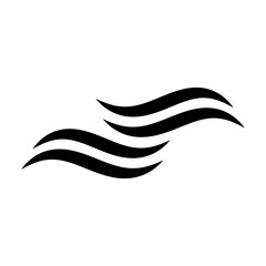 wave swoosh logo icon template, wave swoosh vector element