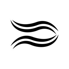 wave swoosh logo icon template, wave swoosh vector element