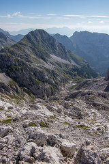 Obraz premium Valley behind Miselj peak, summer time