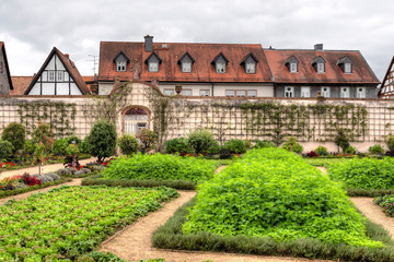 Der Klostergarten in Seligenstadt, Hessen