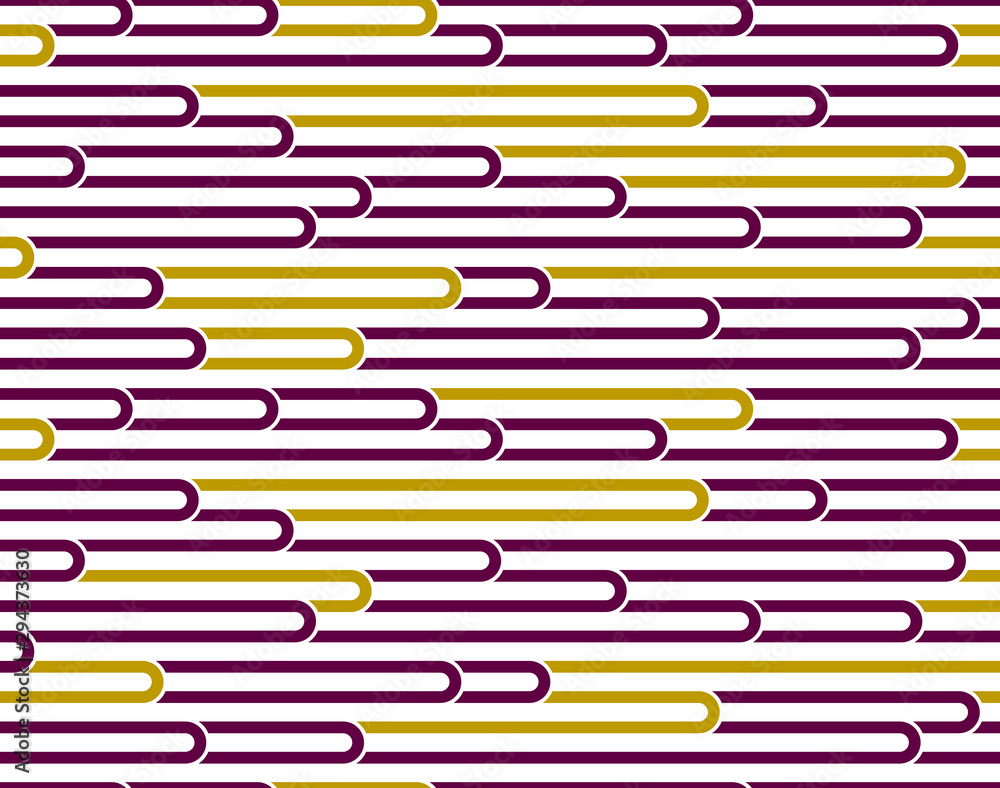 Poster stripy vector seamless pattern with woven lines, geometric abstract background, stripy net, optical 