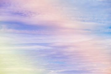 Colorful clouds in the sky.