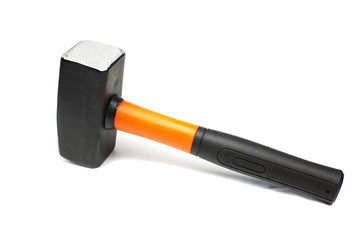 Sledgehammer on a white background, isolated.