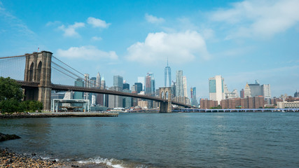 Fototapeta na wymiar Skyline of downtown New York City