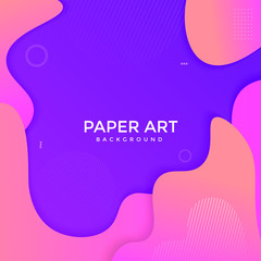 Abstract paper cut background. Colored layered vector 3d illustration. Vector design layout for  posters and background.