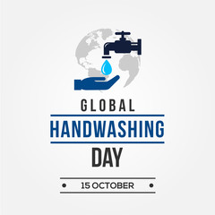 Global Handwashing Day Vector Design Template