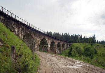 old bridge over the river