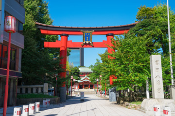 東京　富岡八幡宮の参道