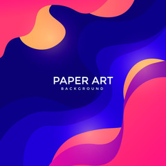 Abstract paper cut background. Colored layered vector 3d illustration. Vector design layout for  posters and background.