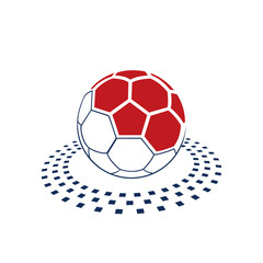 Modern football bal illustration on a white background sport vector illustration